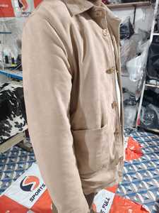Professional <b>Men's</b> Beige Canvas Casual <b>Vests</b> Collarless Pullover Plus Size Summer Outer Wear 100% <b>Leather</b> Solid Color Front - Product Image 1