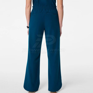 Fashion Casual Women <b>Summer</b> Washed Mid Waist Wide Leg <b>Trouser</b> Solid Color 100% Cotton Breathable Pants Daily & Outdoor Wear - Product Image 2