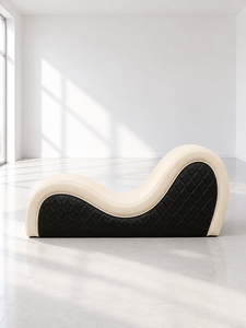 Canapé Exotique Magnifique Ivoire par Emerald Sofa, Canapé Moderne pour Chambre à Coucher, Hôtel, Fabrication Personnalisée de Tissus, Canapé Lune de Miel 21+ Tantra - Product Image 1