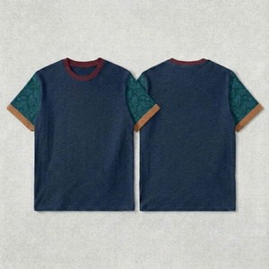 เสื้อยืดผู้ชายแขนสั้นผ้าฝ้ายนุ่มสีพื้นเรียบง่ายสำหรับขายส่งเสื้อยืดผู้ชาย - Product Image 4