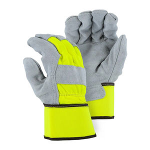 ถุงมือหนังคุณภาพสูงสำหรับงานหนัก ป้องกันมือสำหรับงานอุตสาหกรรม งานก่อสร้าง ถุงมือหนังสำหรับทำงาน OEM - Product Image 6