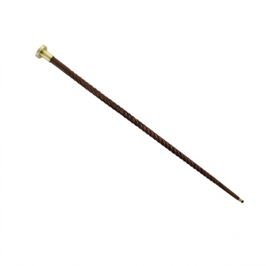 Bastón de Madera de Diseño Victoriano con Empuñadura de Latón, Bastón Hecho a Mano con Perilla Decorativa, Estilo Clásico Vintage, Regalo - Product Image 1