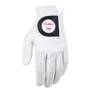 Guantes de Golf Profesionales Personalizables para Mano Derecha, Unisex, Antideslizantes, de Cuero, con Correa de Muñeca Ajustable y Cierre de Gancho y Bucle - Product Image 1