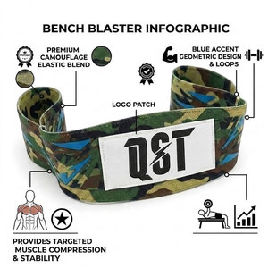 Banda de Ejercicio QST Camouflage Profesional, Ajustable, para Entrenamiento de Brazos, Resistente y Duradera - Product Image 3