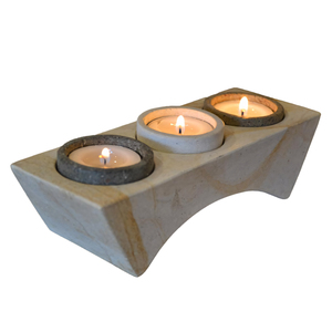 Porte-bougie en marbre onyx naturel moderne, plusieurs tailles, logo personnalisé, décoration d'intérieur, pots à bougies en marbre naturel de luxe - Product Image 3