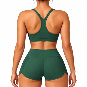 <b>Women's</b> Comfortable Push-up Sports Bra Plus Size Sexy Yoga <b>Vest</b> Shorts Set - Product Image 2