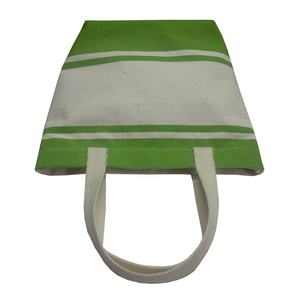 Bolso de playa indio de ocio directo de fábrica, bolso de hombro portátil a rayas, bolso de compras de lona a la moda - Product Image 5