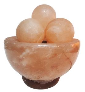 โคมไฟเกลือหิมาลัยรูปทรงชามคริสตัลสีชมพู ราคาส่งถูก สำหรับตกแต่งบ้าน สปา งานฝีมือจากธรรมชาติ พร้อมเกลือหิมาลัยแบบก้อน สำหรับห้องพัก - Product Image 2