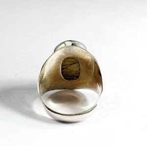 Labradorite Gemstone <b>Ring</b> 925 Sterling <b>Silver</b> Handmade Minimalist Design for Men's Everyday Wear Jewelry - Product Image 2