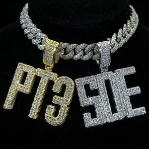 AMBER JEWELS T-235 Colgante Hip Hop Unisex de Oro Sólido de 18K con Diamante Natural, Corte Brillante Redondo, Certificado IGI, para Fiestas - Product Image 1
