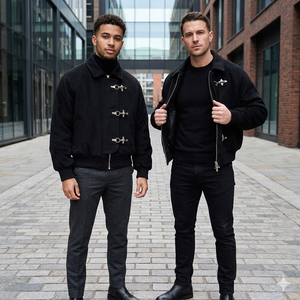 Conjunto Deportivo de 2 Piezas para Hombre, Invierno, Estilo Vintage, Ecológico, Ligero, Transpirable, de Secado Rápido, Reversible, Antibacterial - Product Image 1