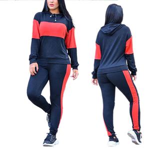 Ensemble de survêtements de haute qualité Econex Sports Ensemble de survêtements à capuche à manches longues avec tissu de couleur différente - Product Image 1