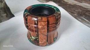 Quemador de Incienso de Resina Epoxi y Madera Hecho a Mano, Difusor de Aromaterapia, Decoración para el Hogar - Product Image 2