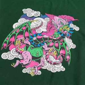 T-shirt en coton de haute qualité, style vintage délavé, 300 GSM, coupe ample, impression en relief, streetwear, haute qualité - Product Image 4