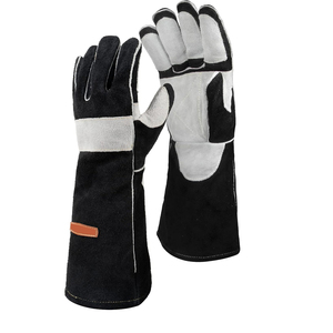Cheap Price High Quality Leather Impact Gloves Protective Work Safety Gloves Heavy Duty Reinforced Men's Leather Work Gloves - Product Image 4