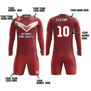 Uniforme de gardien de but de football pour hommes 2025 avec logo personnalisé haut d'entraînement de football à manches courtes et pantalon ensemble de maillot personnalisable - Product Image 6