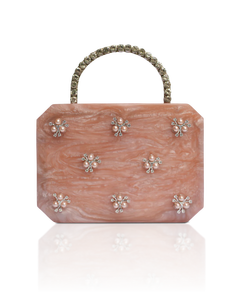 Elegante Bolso de Mano para Mujer con Adornos de Cristales de Imitación, Cubierta de Cuero Sintético de Microfibra, Cierre de Broche, para Uso en la Noche en Todas las Temporadas - Product Image 6