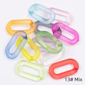 Cadena Larga de Resina, Estilo Moderno, Mezcla de Colores, Punk, Hueca, Grande, Gruesa, de Varias Piezas, Decoración para el Hogar, Hecha a Mano - Product Image 1