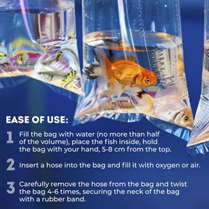 Sacchetti di pesce in plastica trasparente da 10X24 pollici, resistenti 2 Mil di spessore, sacchetti per il trasporto di pesci da acquario, 1000 sacchetti per la spedizione di pesci vivi - Product Image 6