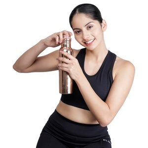 Botella de Cobre Puro de Calibre Grueso con Tapa Hermética Resistente, Ideal para Viajes, Oficina, Yoga y Rutina de Fitness - Product Image 3