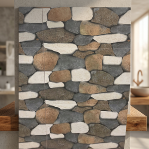 Carrelage mural et de sol en céramique effet pierre 3D personnalisé, couleurs vives, 300x600mm, 30x60cm, 12x24 pouces, pour habillage mural, carrelage en porcelaine, autocollant mural - Product Image 4