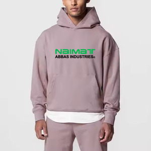 Heavy Weight Dense Fabric Winter Track Suit <b>Men</b> Thick Warm <b>Pullover</b> Sweatshirt Tapered Joggers Matching Outfit Sets - Product Image 1