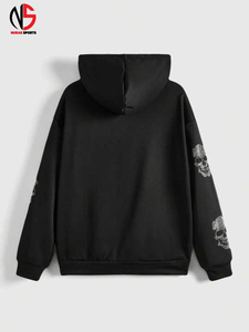 เสื้อฮู้ดผู้ชายขายดี ผ้าฟลีซเนื้อนุ่ม น้ำหนักเบา 100% ผ้าฝ้าย ล้างสีแบบแอซิดวอช ประดับคริสตัล ระบายอากาศได้ดี แห้งเร็ว ทรงปกติ - Product Image 5