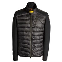 Chaqueta Híbrida Negra Unisex Personalizada al por Mayor con Cremallera Frontal, Capucha y Burbujas, Abrigo Ligero y Cálido para Invierno, Ropa Exterior para Exteriores OEM