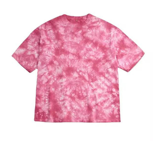 Camiseta de Manga Corta con Cuello Redondo y Estampado Tie-Dye para Hombre, Corte Regular, Informal, de Algodón Jersey, Personalizable, Unisex, Estilo Elegante, Directo de Fábrica - Product Image 2