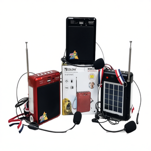 Coloni Wireless <b>Speaker</b> <b>With</b> Solar Panel And <b>Microphone</b> Portable Radio - Product Image 2