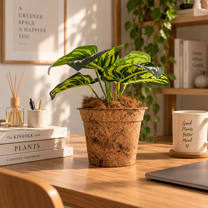 กระถางต้นไม้ใยมะพร้าว Cocopot เป็นมิตรกับสิ่งแวดล้อม สำหรับตกแต่งภายในและภายนอกบ้าน สำนักงาน ห้องนั่งเล่น เหมาะสำหรับวันวาเลนไทน์และวันคริสต์มาส - Product Image 2