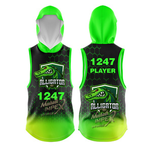 เสื้อเจอร์ซีย์ 7V7 สีเขียวและดำ ผลิตตามสั่ง ขายส่งยอดนิยม ราคาแข่งขัน ชุดทีม เสื้อเจอร์ซีย์อเมริกันฟุตบอล 7V7 - Product Image 1