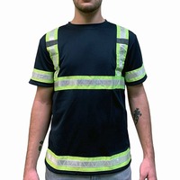 Chemises de sécurité haute visibilité personnalisées en polyester et coton, vêtements réfléchissants, uniformes, vêtements de travail haute visibilité, t-shirt