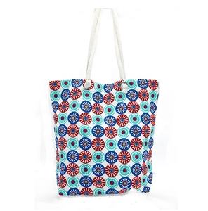 Tela de algodón impresa personalizada de gran capacidad bolsa de lona de algodón personalizada para bolsas de compras reutilizables - Product Image 1