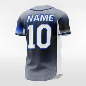Maillot de baseball unisexe à la mode, nouveau design, tailles adultes, respirant, 100% polyester, protection UV, évacuation de l'humidité, vente en gros - Product Image 3