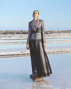 New Collection <b>Women's</b> Skirts ODM Private Label ARCHLINE MIDI SKIRT Elegant Sparkly <b>Mesh</b> Fabric Embroidered Maxi Skirts <b>Women</b> - Product Image 3