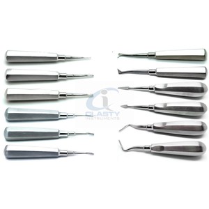 Extracteur de racine manuel en acier inoxydable, instrument chirurgical dentaire, extracteur de pointe de racine, outil d'extraction de précision réutilisable CE ISO OEM - Product Image 4