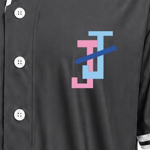 Maillot de baseball gris anthracite pour femme, à col en V et manches courtes, avec bordure blanche et broderie pour le sport d'équipe - Product Image 5