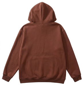 Sweat à capuche marron chocolat – Motif Skeleto Broken Heart – Pull streetwear pour homme – Illustration squelette – Vente en gros - Product Image 2