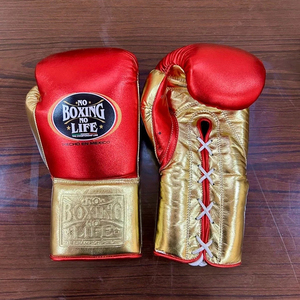 Top Grade Cowhide Leather No Boxing No Life Boxing <b>Gloves</b> Thick 4-Layer Padding Moisture Wicking Breathable Training <b>Gloves</b> - Product Image 5