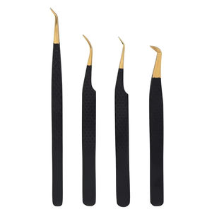 Pinzas para Pestañas MAHFOOZ INSTRUMENTS con Punta Suave de Acero Inoxidable de Alta Calidad, Antiestáticas, con Logotipo Personalizado, Duraderas para Uso en Salón - Product Image 1