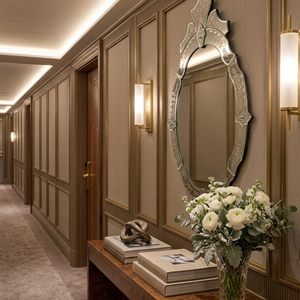 Espejo de Pared Barroco Veneciano Antiguo |   Espejo Decorativo con Marco Tallado Vintage para Decoración Elegante de Sala de Estar o Entrada - Product Image 4