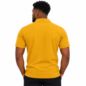 Camisa Polo IOTA Marrón de Chenilla con Letras para Hombre, Manga Corta, Cuello Clásico, Estilo Fraternidad Griega, Ropa Casual para el Campus, Cómoda - Product Image 2