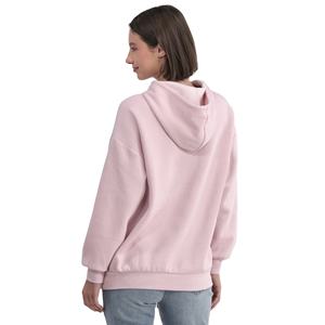 Sudaderas con capucha de invierno de talla grande para mujer con estilo de gran tamaño impresas personalizadas 100% algodón calidad Premium Casual rosa - Product Image 3