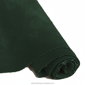 Tela de Flocado Pigpell con Reverso Tejido de Rayón, 54 Pulgadas, 70Y, para Embalaje de Joyería, PP74-442, Verde - Product Image 1