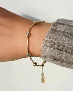 Pulsera de Oro de 14K con Diamantes Cultivados en Laboratorio HPHT CVD E VS, Joyería Fina para Mujer, Regalo para Ella, 0.35ct, Brazalete de Eslabones - Product Image 4