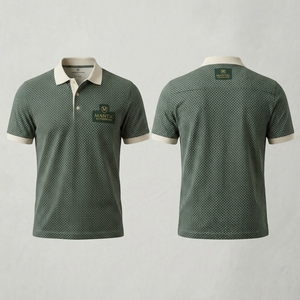 ราคาขายส่งจากผู้ผลิตปากีสถาน เสื้อผู้ชายผ้าถักกันยับ สีพื้น ระบายอากาศได้ดี ผลิตจากผ้าฝ้ายผสมโพลีเอสเตอร์ รับสั่งทำตามแบบ - Product Image 1