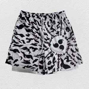 Pantalones Cortos Casuales de Algodón Personalizables para Hombre con Cintura Elástica, Corte Medio, Transpirables, Cómodos para el Verano, Elegantes, con Cordones y Diseño Liso - Product Image 5