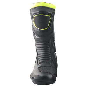 Chaussures de course moto professionnelles, bottes de moto mi-mollet protectrices, fermeture éclair latérale, logo personnalisé, sécurité motard, microfibre - Product Image 5