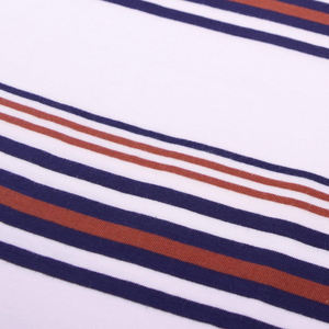 T-shirt en coton rayé à double point de couture, tissu haute densité, haut pour homme, vente en gros, respirant, sublimé - Product Image 4